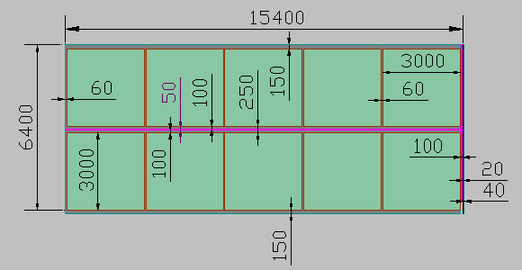 Cell ( dimensions inside the cell are in the totals )