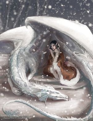 "Shelter" - Artist : Yukimi Mills 2009,  Characters : Amaltheren