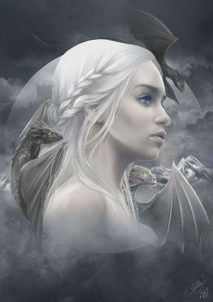 Dragon Lady, model is obviously actress Emilia Clarke ( Game of thrones TV series ).