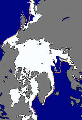Polar Sea Ice cover in February 18th 2014