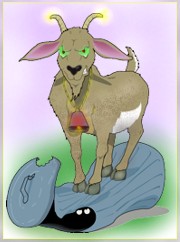 Never show your ass to a goat. Or you find the signs of it's horns from your ass.