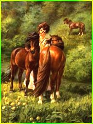 Scanned painting : Horses of World - Book, 1923