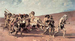 Cain flying before Jehovah's Curse - Fernand-Anne Piestre Cormon's - c. 1880 -Mus�e d'Orsay, Paris.